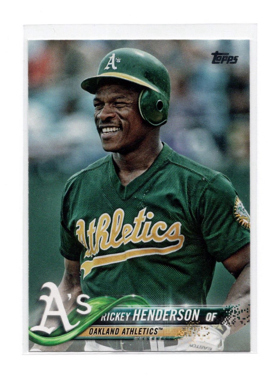 2018 Topps Update Series Rickey Henderson Legend Variation SP - #US121