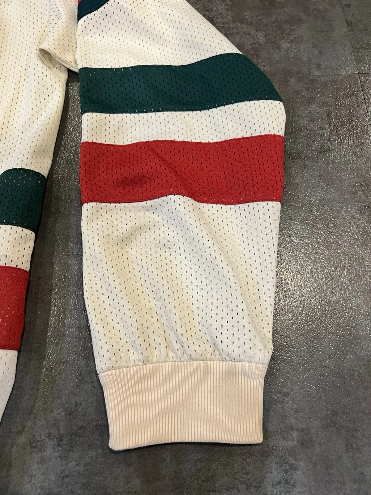 Giacca Gucci in tessuto a rete con zip nuova con etichette vendita al dettaglio L ~3300$