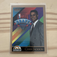 SkyBox 1990 NBA Draft Chris Jackson Rookie #357 Denver Nuggets NBA Card. rookie card picture