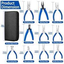 Versatile Craft Pliers Set - 10 Tools for Wire Wrapping