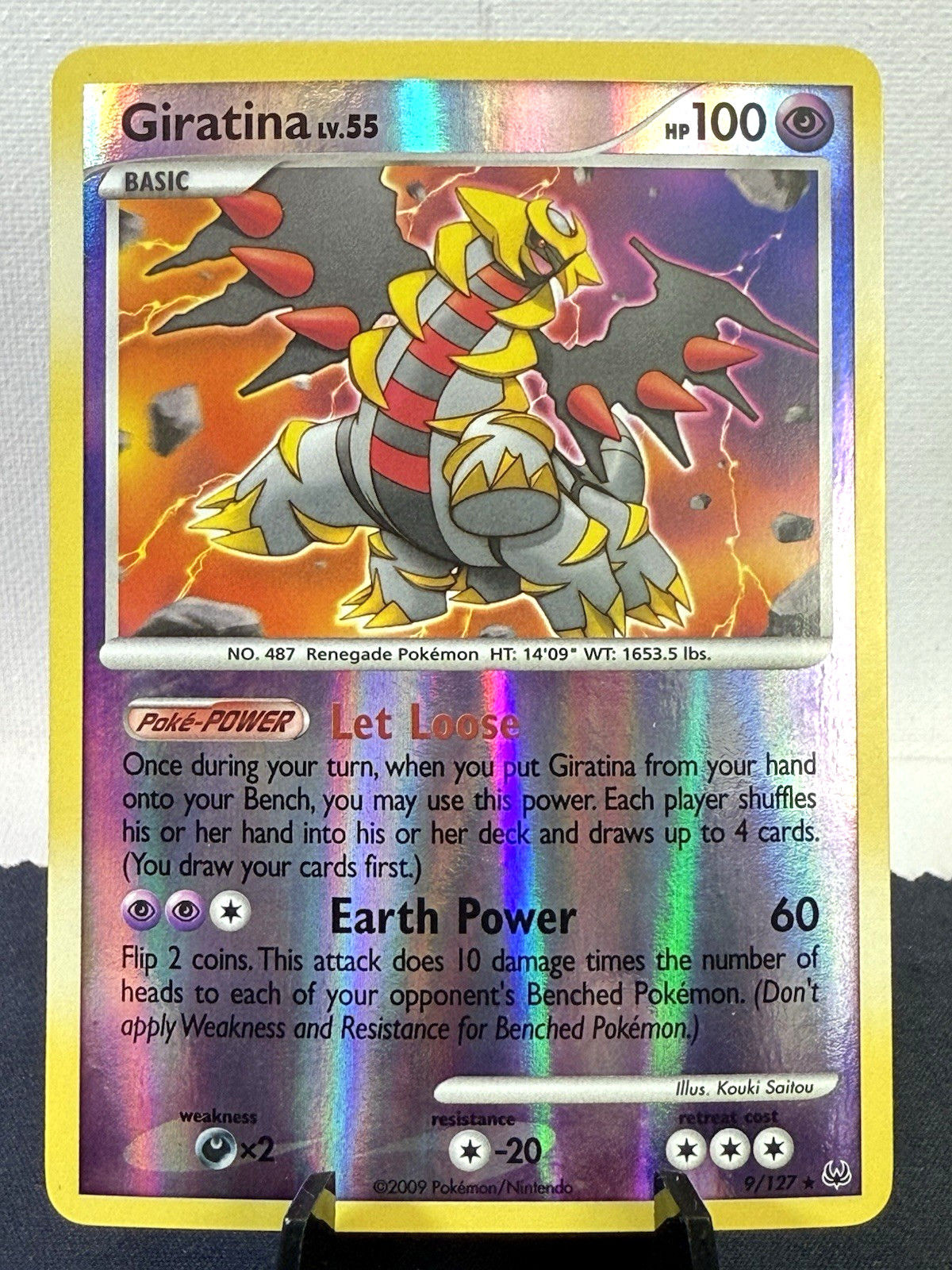 Pokemon TCG: 2009 Platinum Giratina 9/127 Reverse Holo LP