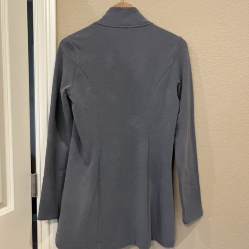 Athleta Softtech Cya Wool Blend Gray Size Zip Tunic Jacket Small Women’s - Picture 5 of 10