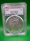 2017 US Silver Eagle ~ 1 oz. 999 Fine Silver PCGS MS70 First Strike : 83122963
