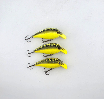 (3) Lucky Craft Classical Leader Crankbait Fishing Lures Lot of 3