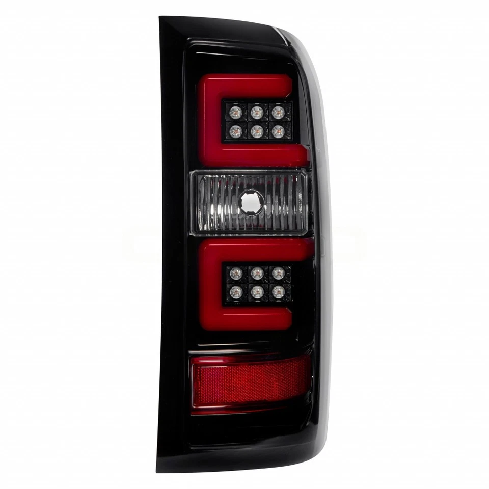 Luces traseras de reconocimiento para Chevy Silverado 1500/2500/3500 2014-2019 lente ahumada OLED Foto 3 de 4