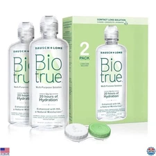 Biotrue Contact Lens Solution, Multi-Purpose Solution for Soft Contact Lenses,