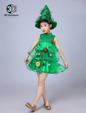 Green Christmas Tree Costume for Kids Girls Women - Cosplay Outfit