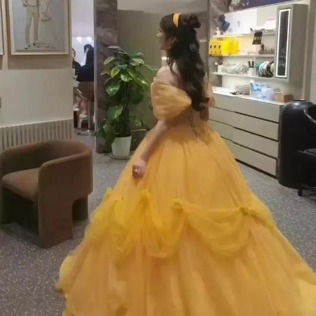 Disney Princess Bell Dress Rental for Graduation Photos Set