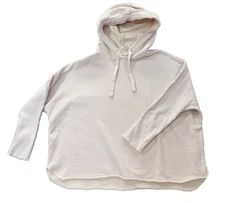 Frank & Eileen Hoodie Womens Large Pink Pullover 100% Cotton Kane Capelet