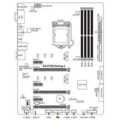 TPM2.0 Security Module SPI 12Pin/LPC 12/14/20Pin for GIGABYTE GC-TPM20 Platform