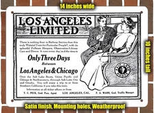 Metal Sign - 1908 UP C&NW Salt Lake Route - 10x14 inches