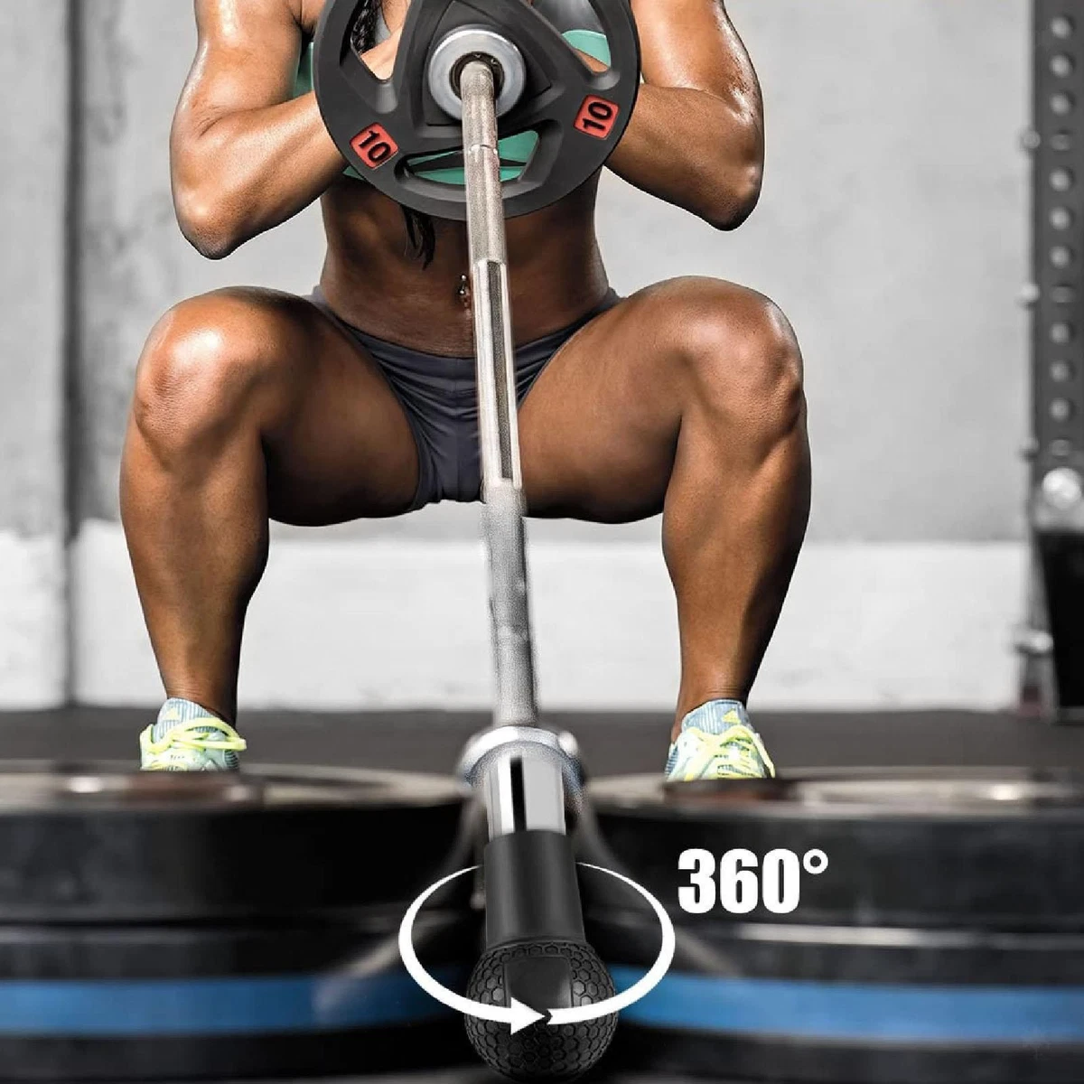 GORILLA SPORTS® Supporto per Bilancieri - Verticale, Adatto a 8 Barre, 30 mm e 50 mm Olimpico