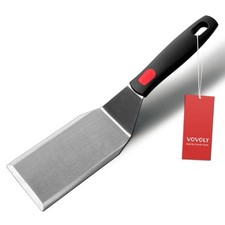 Professional Metal Spatula for Cast Iron Skillets and Flat Top Grills, Full T...