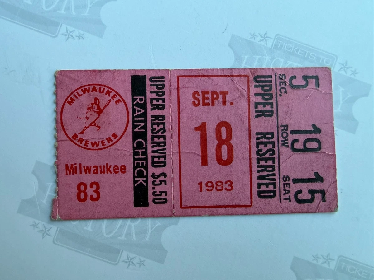 THE LOUNGE LIZARDS ツバキハウス ライブチケット半券 1983 Baltimore Orioles Baseball 1983 Vintage Sports Ticket Stubs for