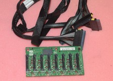 HP ProLiant dl580 g5 Server SAS/SATA Backplane Board 449420-001 + Cables & Power