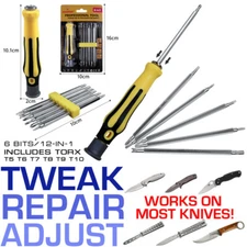 Mini Torx Screwdriver Set T5 T6 T7 T8 T9 T10 Pocket Knife Trainer EDC Repair Kit