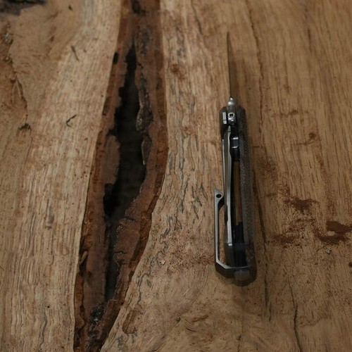 Lionsteel Nano Klappmesser Edc MagnaCut Klinge grün Canvas Griff NA01 CVN - Bild 5 von 5