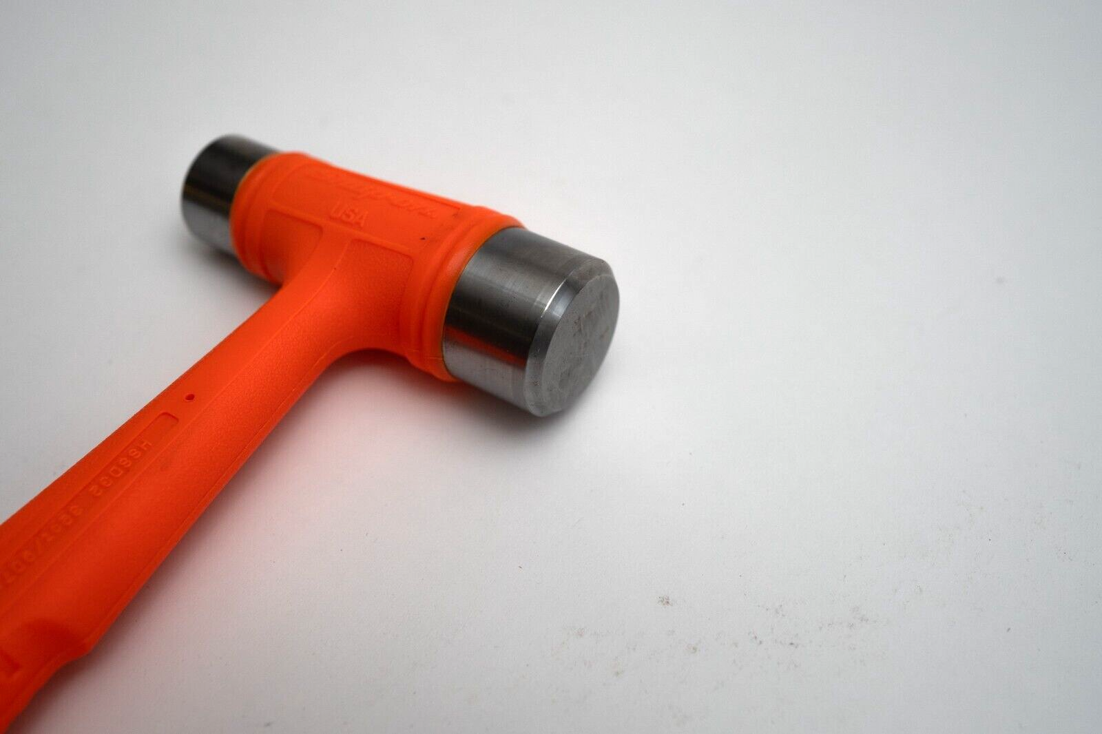 Snap-on Tools NEW HSSD32 ORANGE 32oz Dual Face Drilling Dead Blow Hammer USA - Picture 5 of 8