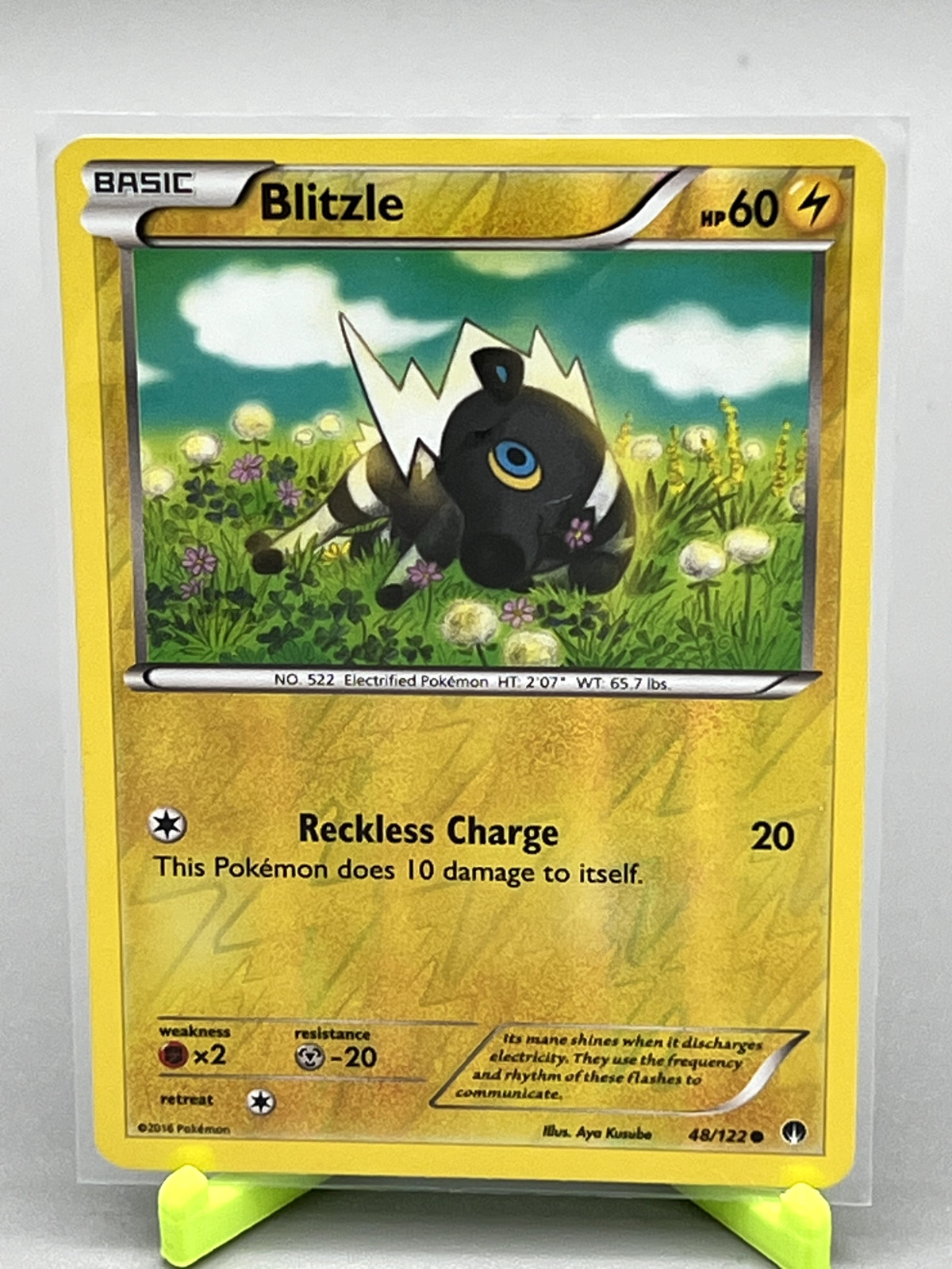 Blitzle 48/122 - Breakpoint - Common - Reverse Holo - Pokemon Card TCG - LP