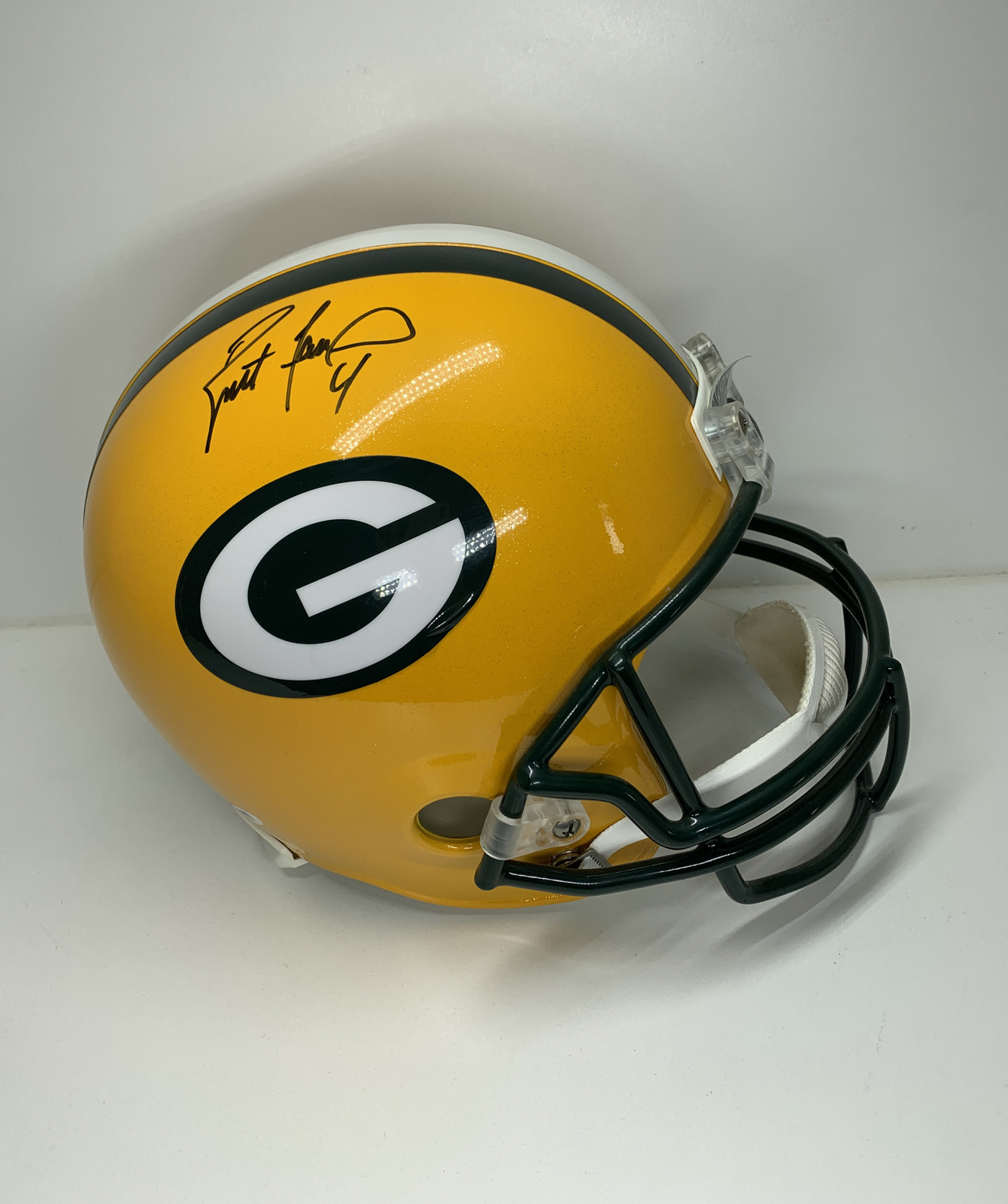 Brett Favre Autographed Signed Green Bay Packers Full Size Replica Helmet PSA 