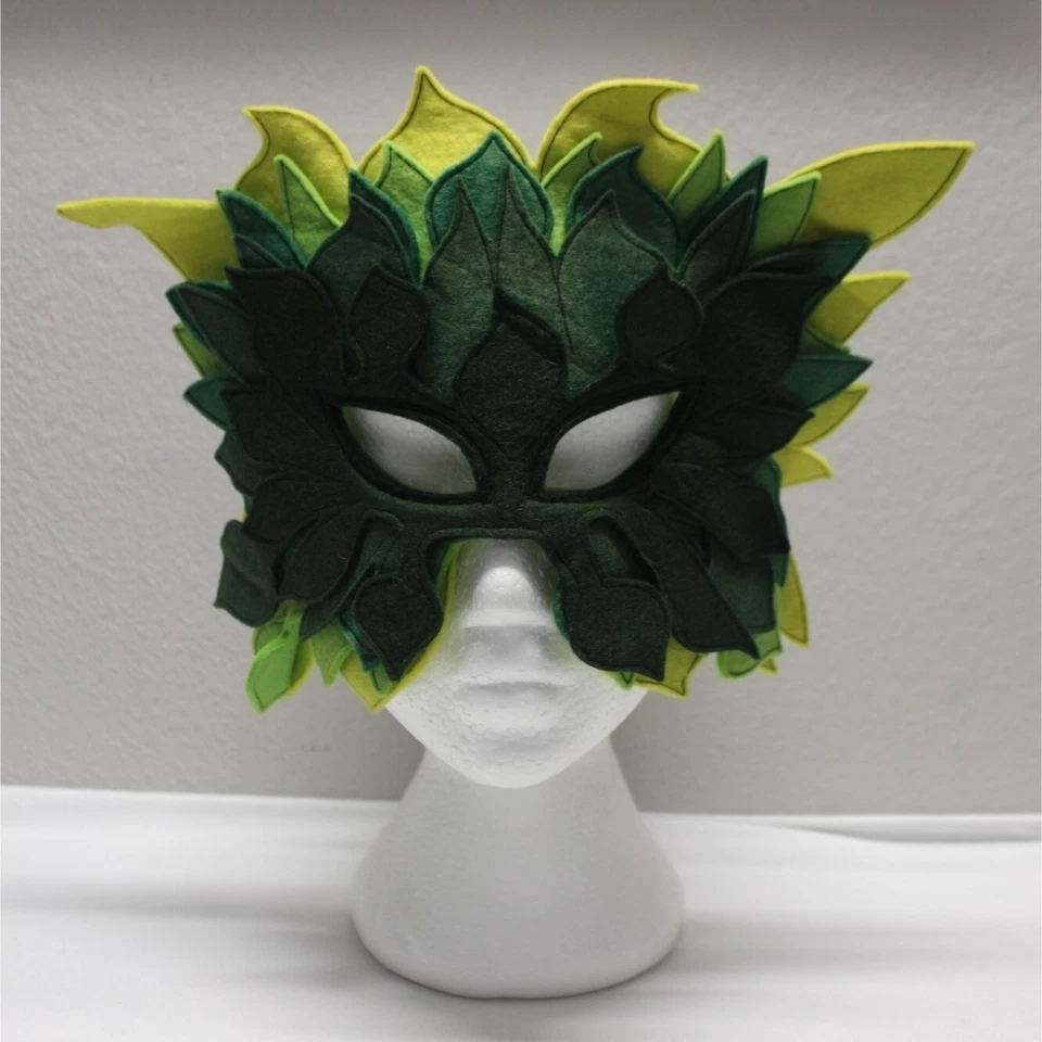 Vintage Mask Hysteria by Maureen Culligan felt carnival festival masquerade mask - Image 2 of 4