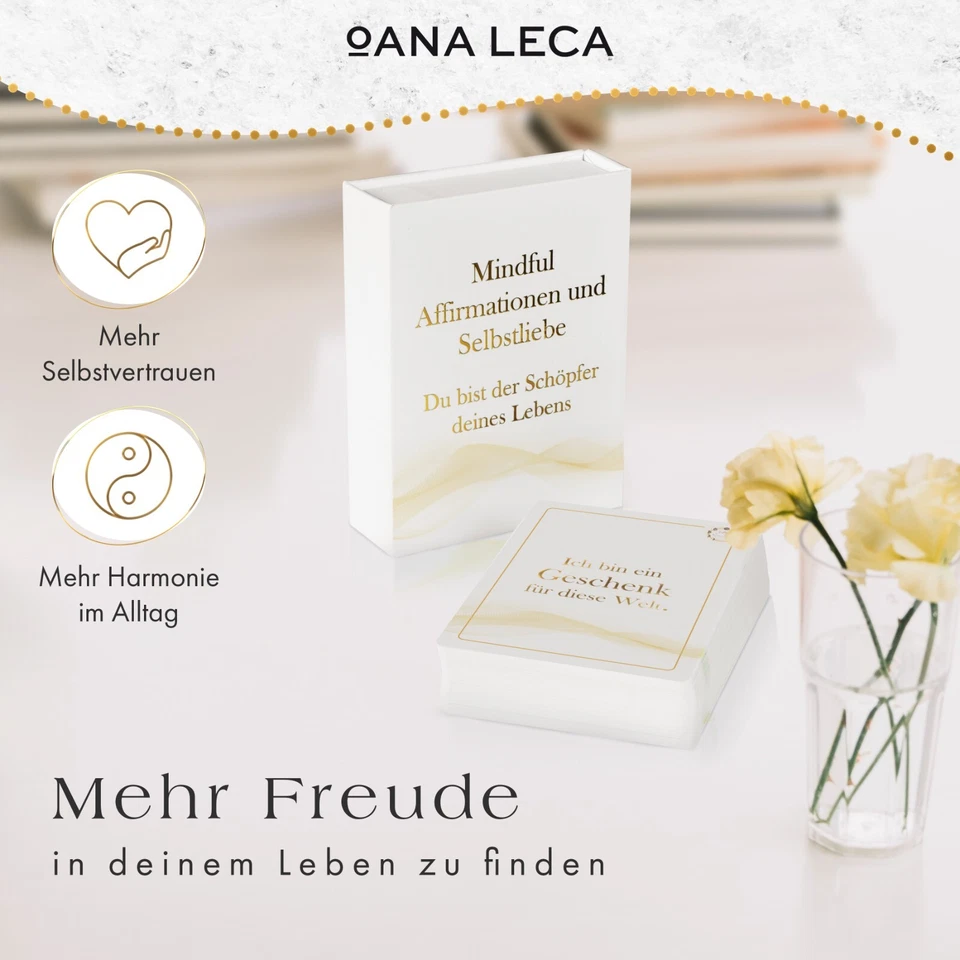 Affirmationskarten für Erwachsene Achtsamkeit Geschenk 'I Am' Achtsamkeitskarten - Bild 4 von 4