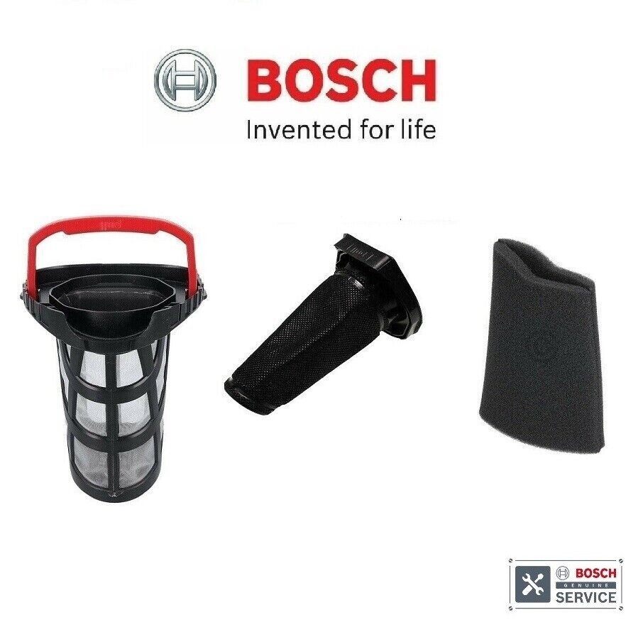 BOSCH 3Pce Filter SET (To Fit READYY BBHL2R21GB Blue Cordless Vacuum