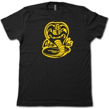   COBRA KAI  80  s Karate Kid RETRO T-Shirt. Super-Soft Cotton Graphic Movie Tee 