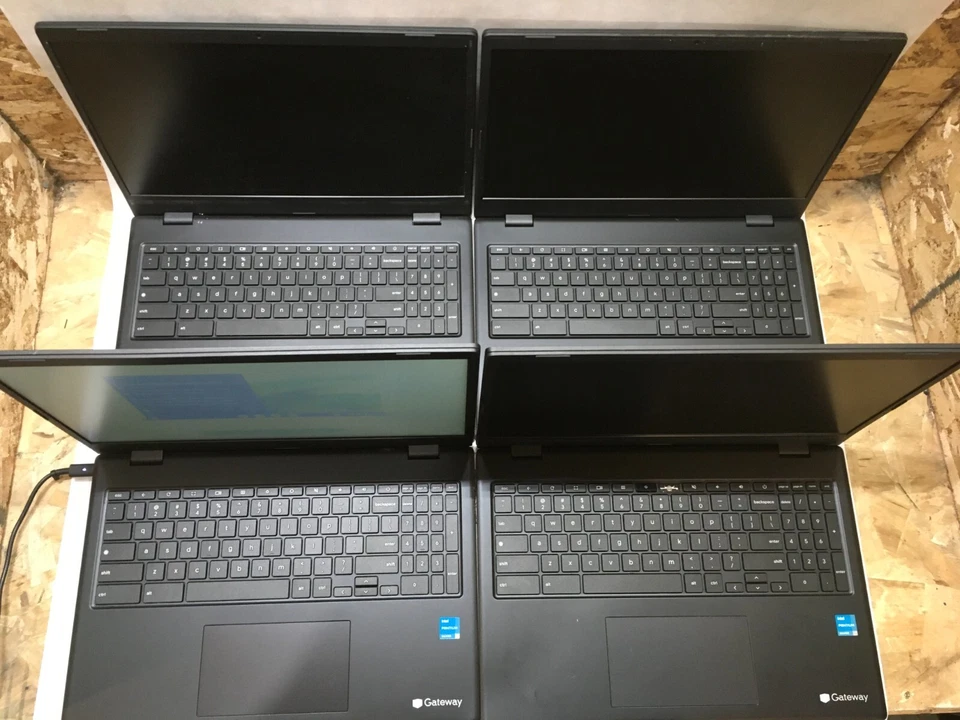 Lot of 7 Gateway GCNP41524 Chromebooks 15.6" 4 GB Ram 128 GB SSD For Parts- FT - Image 2 of 4