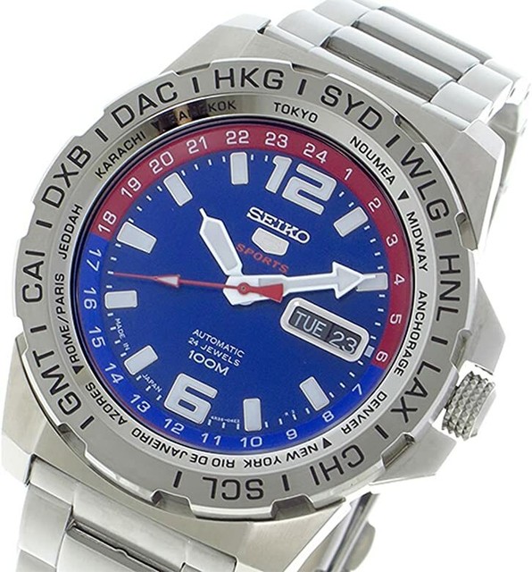 Seiko 5 Sports 24 Jewels 100m Automatic Men's Watch SRP681J1 for sale online | eBay