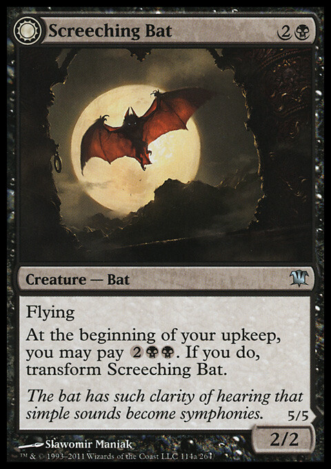 bat cards mtg Token (1/1) by Friedrich Specht If you do Bat (1/2, flying) - Magic