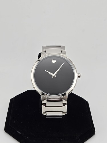 Movado Temo Black Dial Stainless Steel Men's Watch - 0607292 - Picture 4 of 12