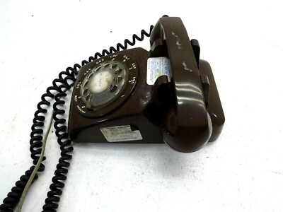 Stromberg-Carlson Handy, 500DM, Rotierende Anzeige, Braune Telefon