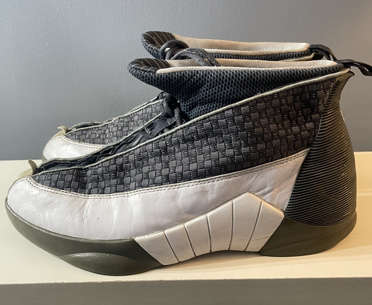 jordan 15 grey and white