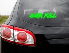 Overkill Logo Vinyl Sticker Decal Heavy Metal Church Band Car Bumper Exciter