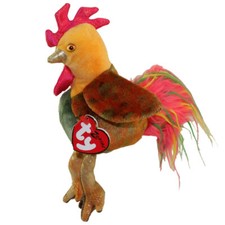 TY Beanie Baby - THE ROOSTER Chinese Zodiac 5 inch - MWMTs Stuffed Animal Toy