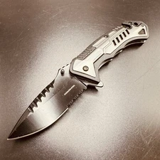 8.25" Tactical Spring Assisted Open Blade Folding EDC Pocket Knife Hunting