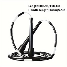 Adjustable Length Beaded Jump Rope for Fitness