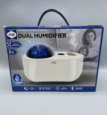 SEALY DUAL SPRAY HUMIDIFIER  WITH NIGHT LIGHT AND PROJECTOR