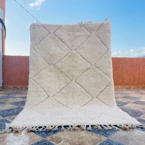 Handgefertigter marokkanischer Teppich, abstrakter marokkanischer Teppich,... - Bild 1 von 5