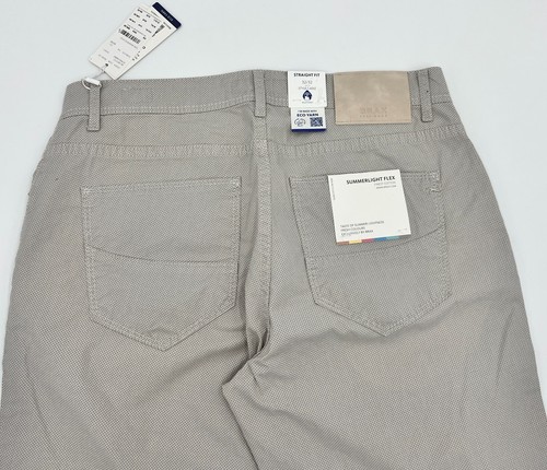 Pantalones de mezclilla Brax Chino estilo Cádiz calce recto verano ligero flexible gris - Imagen 6 de 7