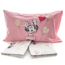 Lenzuola Caleffi Minnie Love piazza e mezza completo letto Disney cotone 100%