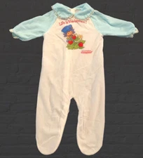 1980 Lullaby Land Strawberry Shortcake Footed Sleeper 14-19 lbs Large Vintage