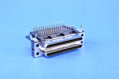TE Connectivity VHDCI Connector RCP 68/68 POS 1.6mm Solder RA Thru-Hole 136 