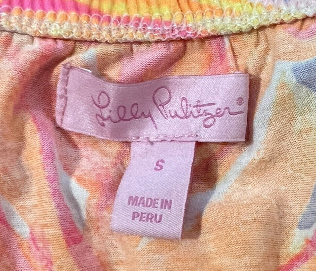 Top Décolleté épaule Tombée Lilly Pulitzer TAMIAMI - Taille S, Rose Paradisiaque, Neuf Avec étiquettes