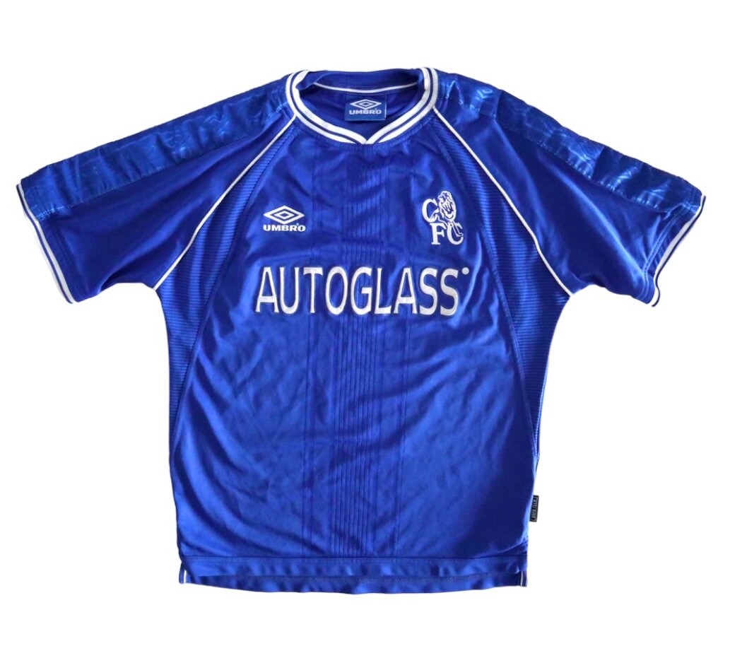CHELSEA FC 1999/00 Umbro Home Football Shirt M Mens 90s Classic