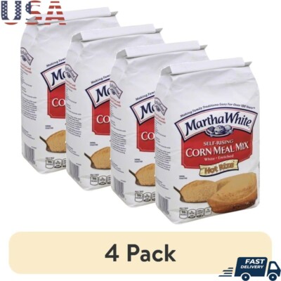 Self Rising Corn Meal Mix 5LB Enriched Corn Flour Baking Cornbread Muffins New