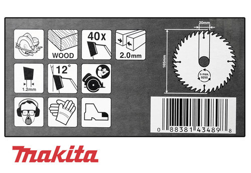 Makita D-50500 6-1/2" Circular Saw Blade Wood for DSS611Z,BSS611Z - Picture 2 of 3