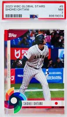 2023 Topps World Baseball Classic Shohei Ohtani #5 WBC PSA 7