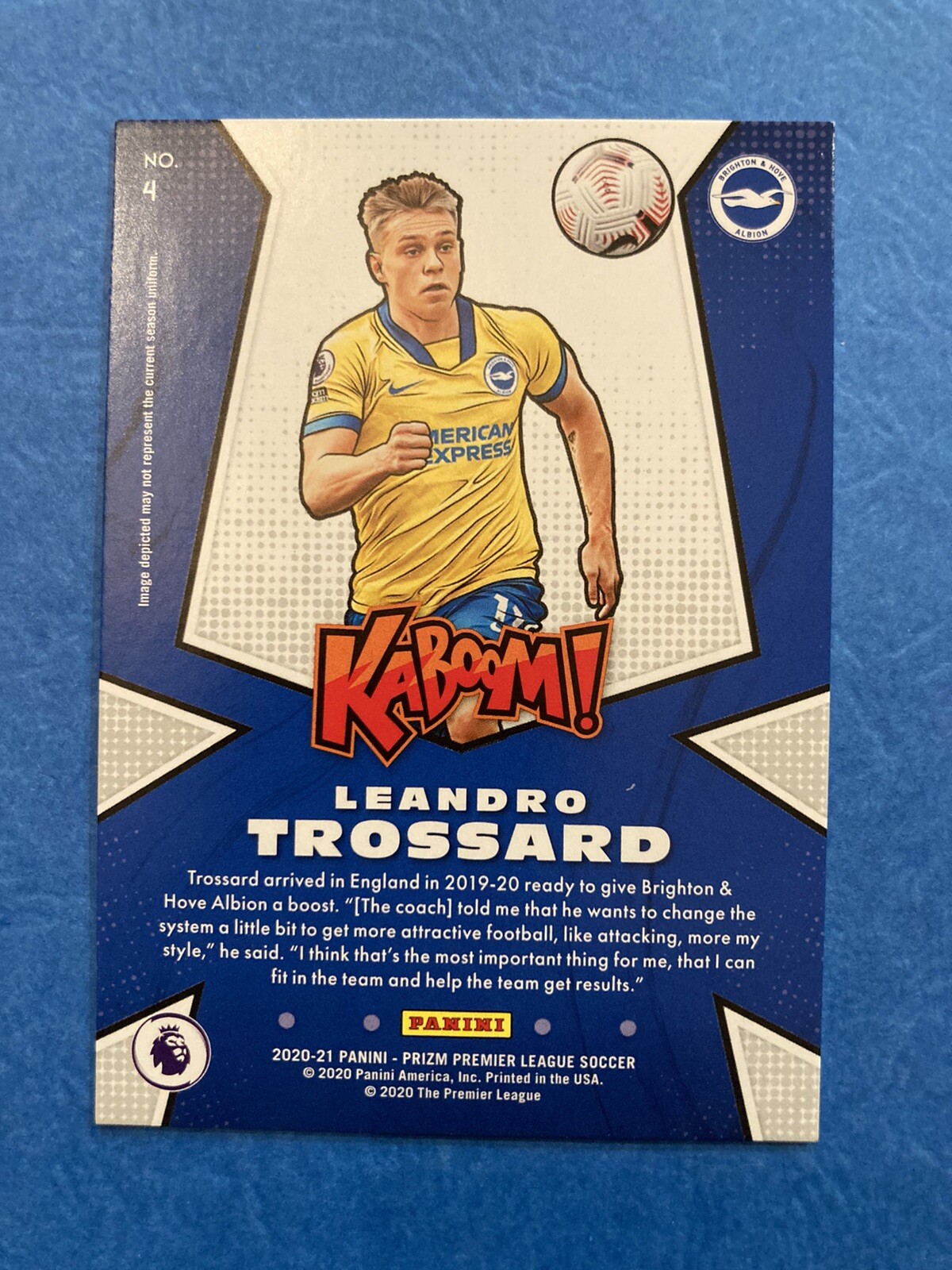 2020-21 Panini Prizm - Leandro Trossard - KABOOM Insert SSP / Brighton |  eBay